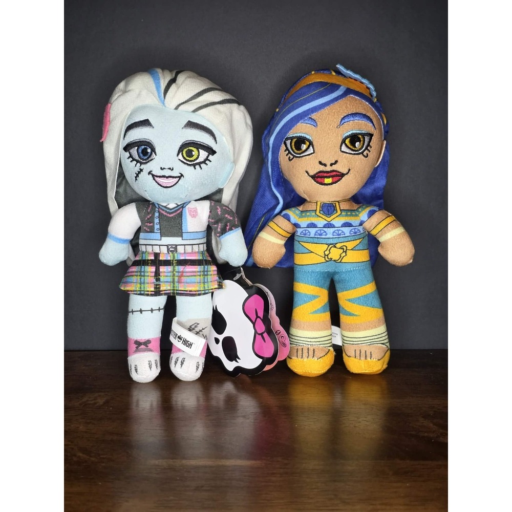 Monster High G3 Plush Lot Frankie Stein NWT & Cleo De Nile 8" Toy Factory Mattel